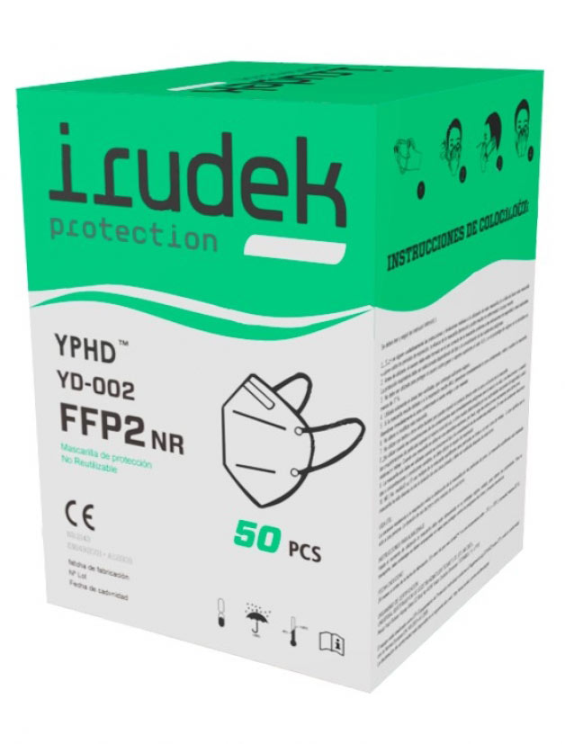 Confezione di mascherine FFP2 Irudek